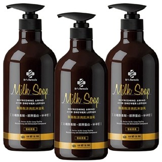 台塑生醫 Dr's Formula 胺基酸清爽肌沐浴乳 雪皂香氛, 800g, 3瓶