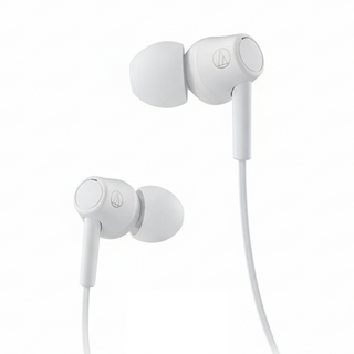audio-technica 鐵三角 通話用耳機 原廠保固, ATH-CK350XiS, 白色