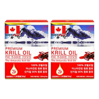 優質磷蝦油膠囊, 30顆, 2盒