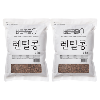 두보식품 바른곡물 렌틸콩, 1kg, 2개