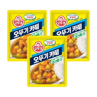 OTTOGI 不倒翁 咖哩粉 原味, 100g, 3個
