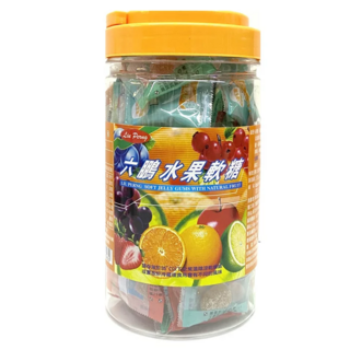 六鵬 水果軟糖, 100g, 1罐