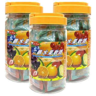 六鵬 水果軟糖, 100g, 3罐