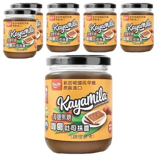 Fong Yit 豐一 海鹽焦糖咖椰吐司抹醬 新加坡國民早餐 無色素 無防腐劑 無反式脂肪, 270g, 6罐