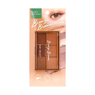 BABY BRIGHT 六色眼影盤 4.2g, 琥珀金棕, 1個