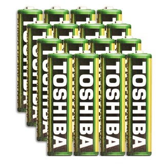 TOSHIBA 東芝 台灣公司貨 環保電池 碳鋅4號, 16顆, 1組
