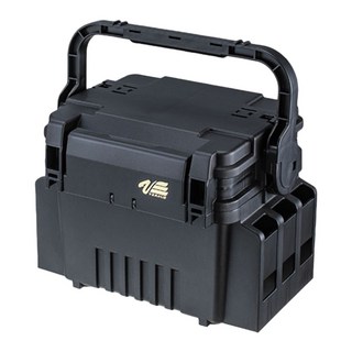 MEIHO 明邦 VS-7055N 工具箱, 黑色, 1個, 上段 A:241mm B:192mm C:119mm 深さ:45mm, 下段 A:232mm B:183mm 深さ:160mm