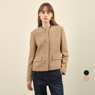 Olivia Lauren 女款圓領花呢夾克 VOCFU4W9211