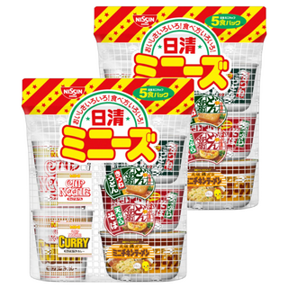NISSIN 日清 迷你杯麵 Set 5入 Q彈滑順麵條 獨特湯底, 2組