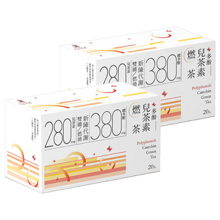Lohas Traveller 光茵樂活 多酚兒茶素燃茶 強化版 含豐富兒茶素 清香茶味 口感柔和 適合每日飲用, 6.5g, 20包, 2盒