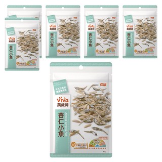ViVa 萬歲牌 杏仁小魚 80g 鹹香酥脆, 6包