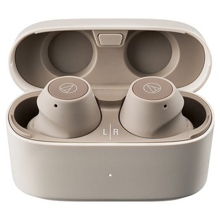 audio-technica 鐵三角 真無線耳機 原廠保固, ATH-CKS30TW+, 米色