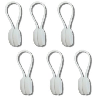 Bluelake 電線耳機線整理固定器, 白色, 6個