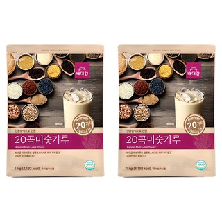 Baedaegam 20穀米糊粉, 1kg, 2個
