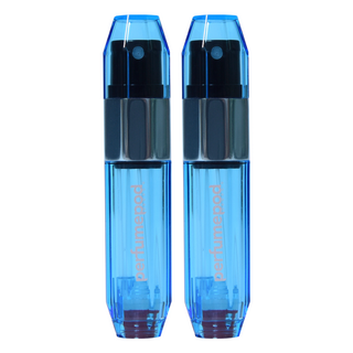 트라발로 퍼퓸팟 아이스 펌핑식 충전 휴대용 향수공병 5ml, 스카이블루, 2개