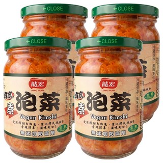 龍宏 韓式泡菜, 380g, 4罐