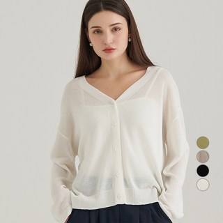 ELLE PARIS 릴렉스핏 여름용 데일리 가디건