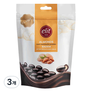 elit 伊莉特 杏仁巧克力球, 125g, 3包