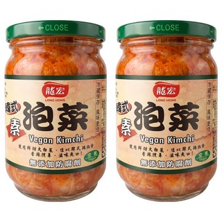 龍宏 韓式泡菜, 380g, 2罐