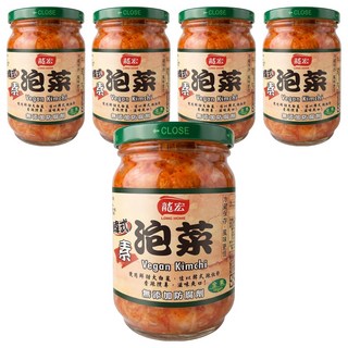 龍宏 韓式泡菜, 380g, 5罐