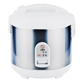 TEW 台熱牌電子鍋 T-777 1.8L 10人份 3D保溫 附蒸盤 煮飯、蒸食物, 白色 + 銀色