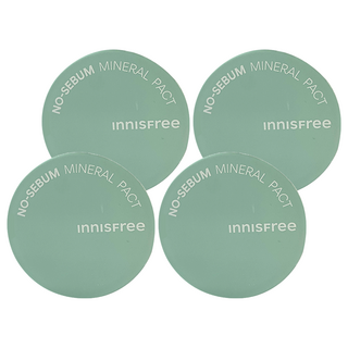 INNISFREE 台灣公司貨 無油無慮礦物控油蜜粉餅 8.5g, 78511, 4個
