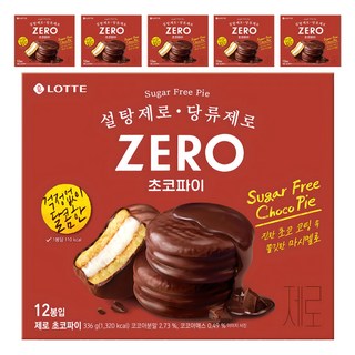 롯데제로 초코파이, 336g, 6개