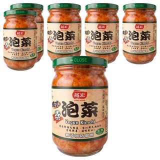 龍宏 韓式泡菜, 380g, 6罐