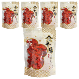金平陽嚴選 蜜沙茶魚片 台灣特色風味零食 獨立包裝方便攜帶, 160g, 5包