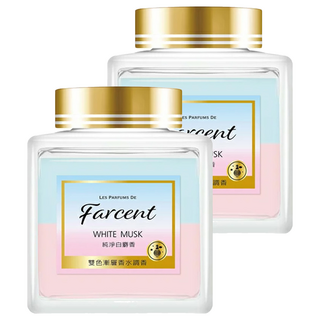 farcent 花仙子 香水 室內香氛膏, 純淨白麝香, 150g, 2罐