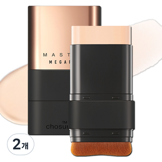 chosungah tm Mega Fit Master保濕雙頭粉底棒 SPF50+ PA++++ 16g, 00C Fair, 2個