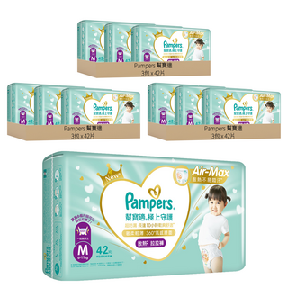 Pampers 幫寶適 原廠公司貨 極上守護 一級幫散熱拉拉褲 6~11kg, M, 378片