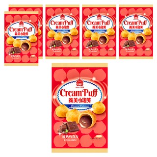 義美 小泡芙 經典巧克力, 39g, 6包