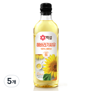 CJ BEKSUL 白雪 葵花油, 900ml, 5個