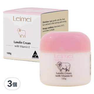 Nature's Care 納維康 超滋潤綿羊霜 含維生素E, 3個, 100g