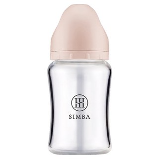 Simba 小獅王辛巴 蘊蜜質金玻璃寬口防脹氣奶瓶, 杏茶, 180ml, 1個