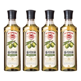 Haepyo 壓榨橄欖油, 500ml, 4個