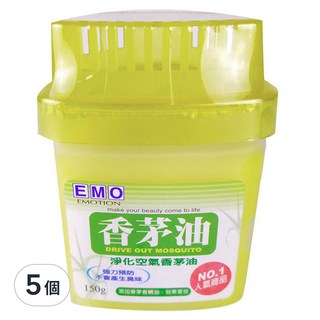 EMO 淨化空氣劑 150g, 5個, 香茅