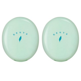 neuve 惹我 清爽吸油蜜粉, 特製粉撲 控油保濕 防曬 隔離紫外線 無香料, 單色, 2個