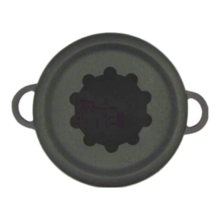 IWACHU 岩鑄 天婦羅鑄鐵鍋 日本製造, 22cm, 25011, 1個