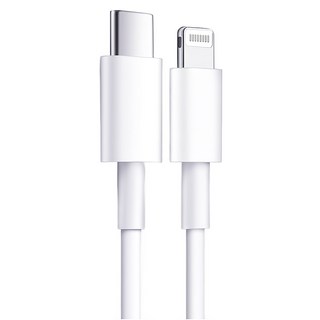 ego 3C Apple Lightning to Type-C 傳輸線 iPhone線 快充線 100cm 白色, 1條
