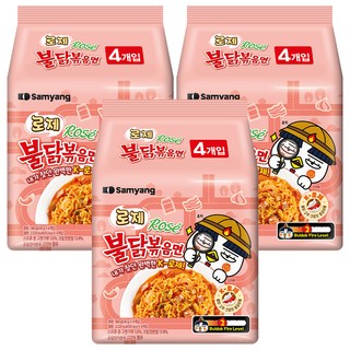Buldak Ramen 火辣雞肉鐵板炒麵 粉紅醬風味 140g, 12包