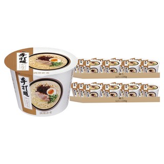 維力 手打麵 和風豚骨風味 碗裝 100g, 24入