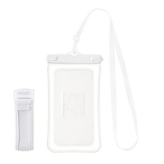 탐사 방수등급IPX8 4중 잠금 스마트폰 프리미엄 TPU 방수팩 + 넥스트랩 + 암밴드, 화이트, 1세트