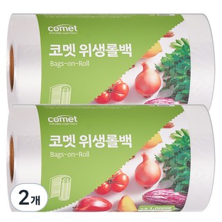 코멧 위생롤백, 소(S)(17 x 25cm), 1000개입, 2개