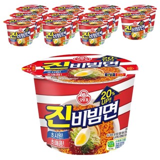오뚜기 진비빔면 134g, 12개