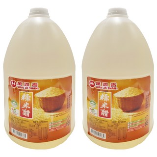 萬家香 糯米醋 100%純天然釀造 無防腐劑, 3.75L, 2瓶