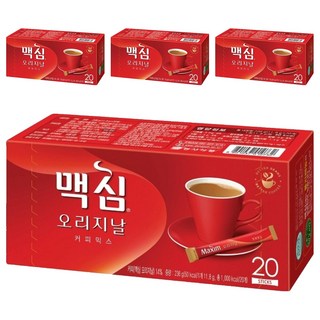 Maxim 麥心 經典原味三合一咖啡拿鐵, 11.8g, 20條, 4盒
