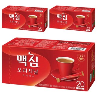 Maxim 麥心 經典原味三合一咖啡拿鐵 (隨身包), 11.8g, 20條, 3盒