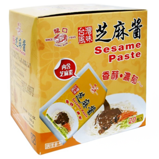 龍口 芝麻醬，香醇濃郁，內含芝麻素，20包入, 800g, 1盒